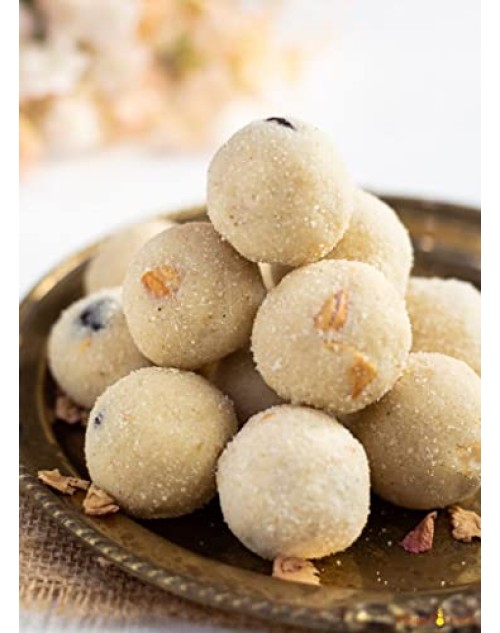 Gavki Homemade Traditional Rava Laddu | Semolina | Diwali Faral 250 grams