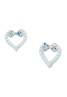 Korean Made Cubic Zirconia Heart Dailywear Stud Earring For Women (KDAJESS111808)