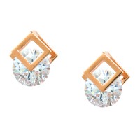 Lootkabazaar Korean Made Cubic Zirconia Stylish Dailywear Stud Earring For Women (KDAJERGS111806)