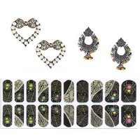 Lootkabazaar Korean Made Cubic Zirconia Heart Dailywear Stud Earring Valentine Free Gift Combo For Women (Pack Of 3) (KDAJEGS111809)