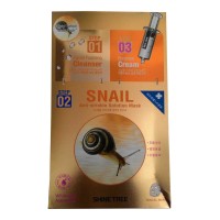 Snail,Anti-wrinkle 3 Step Perfect Mask Pack ,Pack of 10